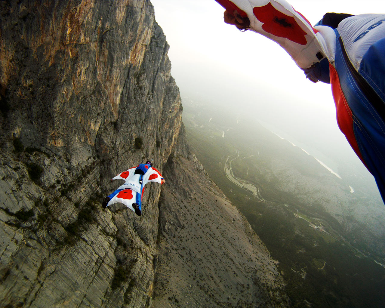 in Z news Wingsuit team BASE jump the Eiger