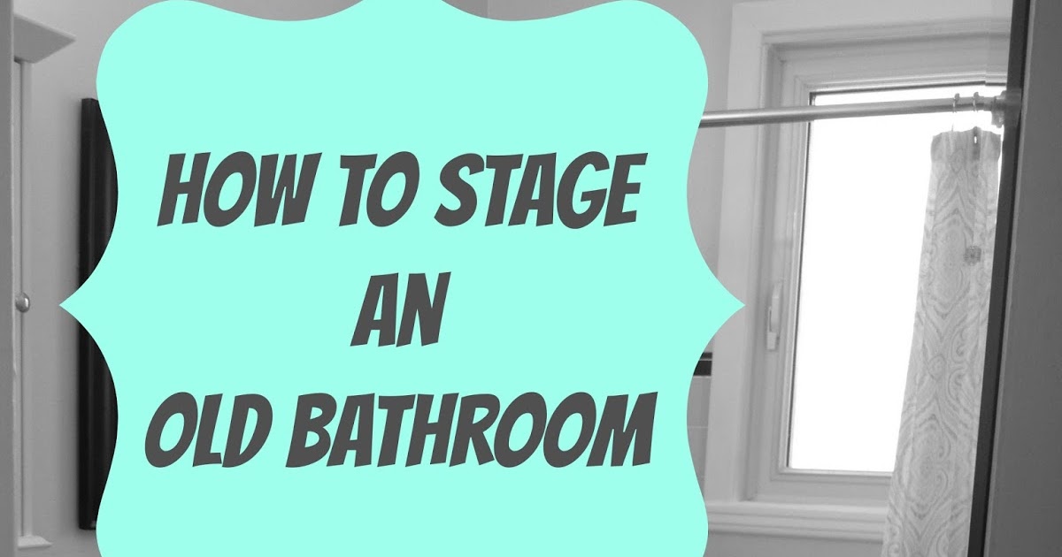 zen shmen! How to Stage an Old Bathroom