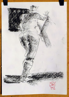 Charcoal nude by David Meldrum