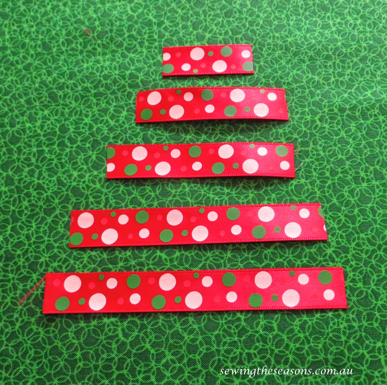 Sewing The Seasons Tutorial Ribbon Christmas Tree