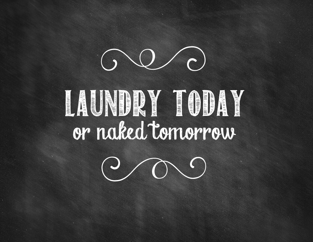 Making It In The Mitten Laundry Room Chalkboard Printable