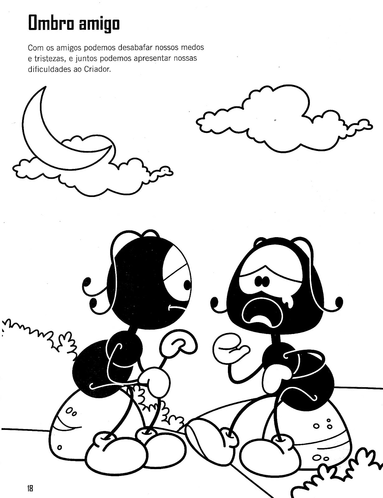 Apascentar os Pequeninos Smilinguido p/ Colorir