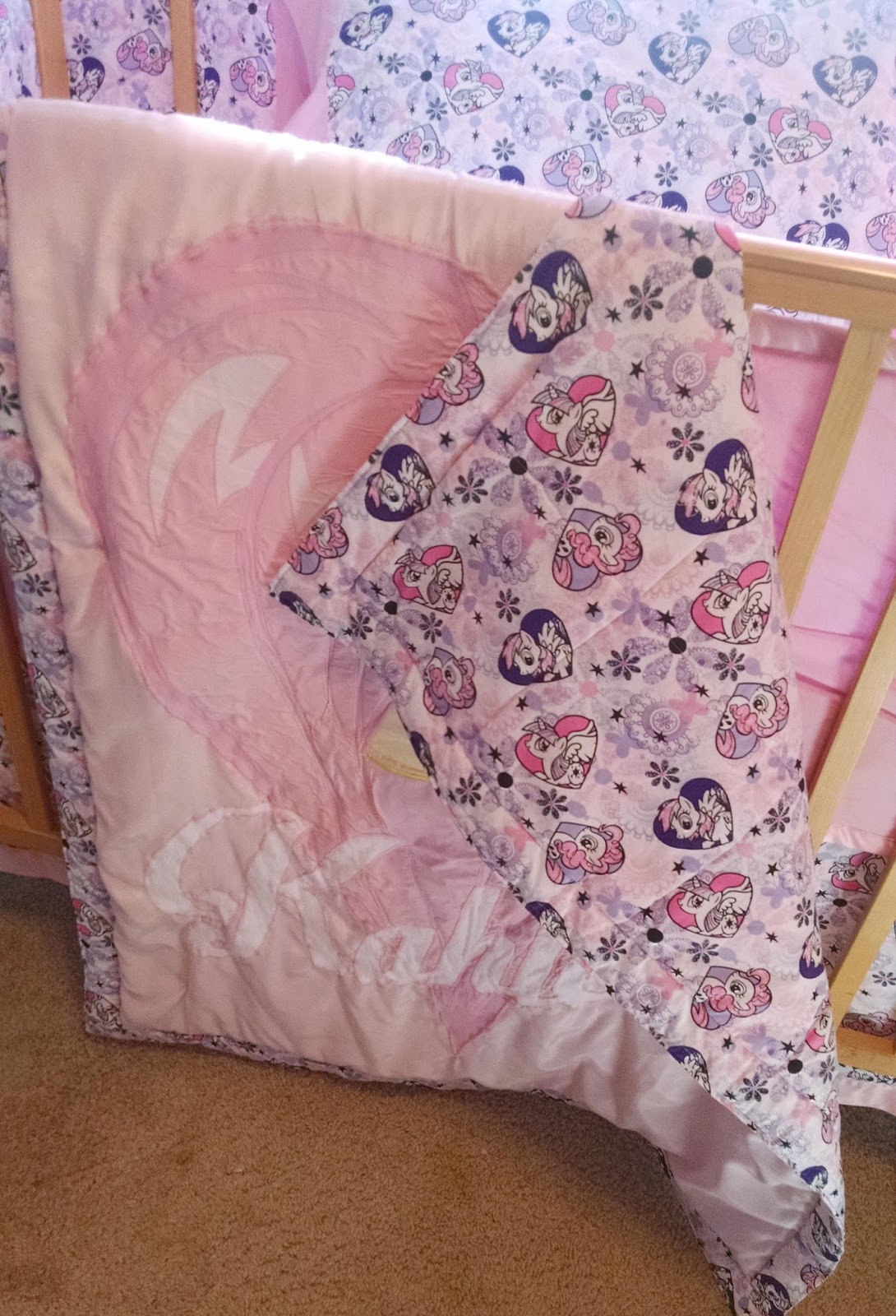 my little pony crib sheet