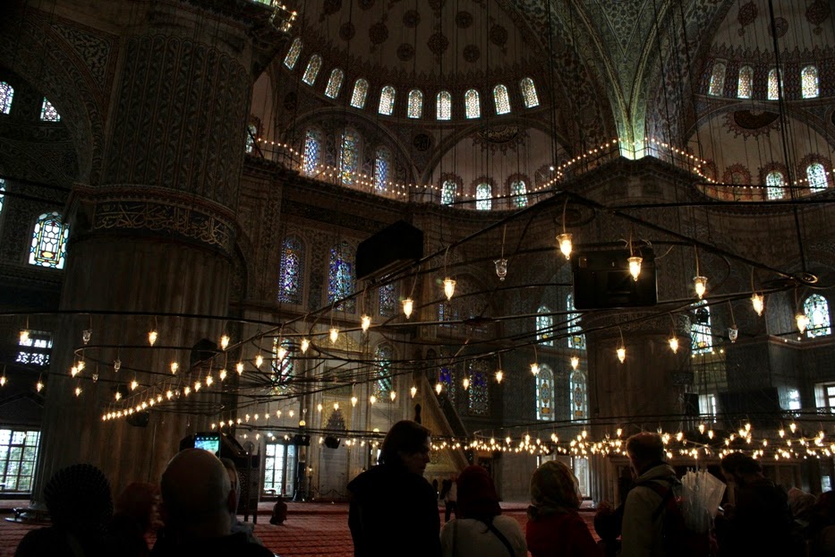 Surface And Matter Inside Blue Mosque