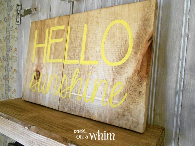 Hello Sunshine Sign from Denise on a Whim