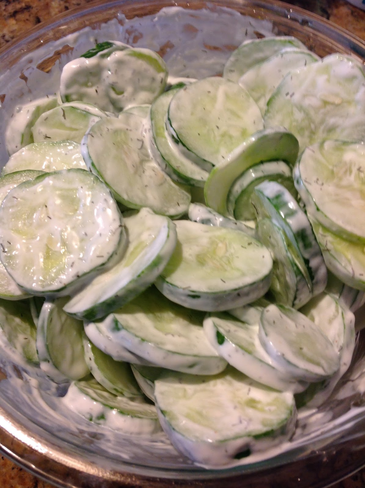 Cooking with Carlee Dilly Cucumber Salad Guest Post by MiMi