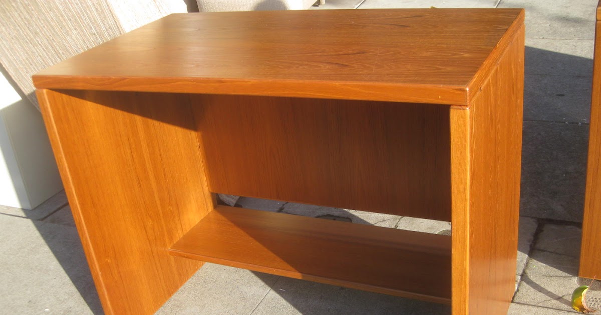 UHURU FURNITURE & COLLECTIBLES SOLD Simple Teak Desk 25
