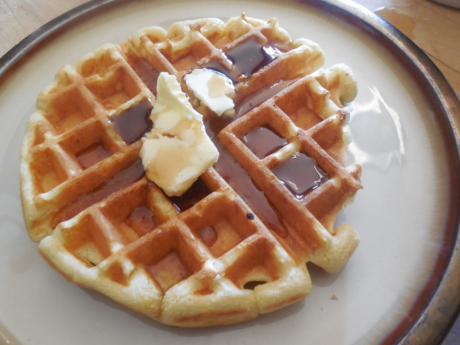 Dirty and Delicious Buttermilk Corn Waffles