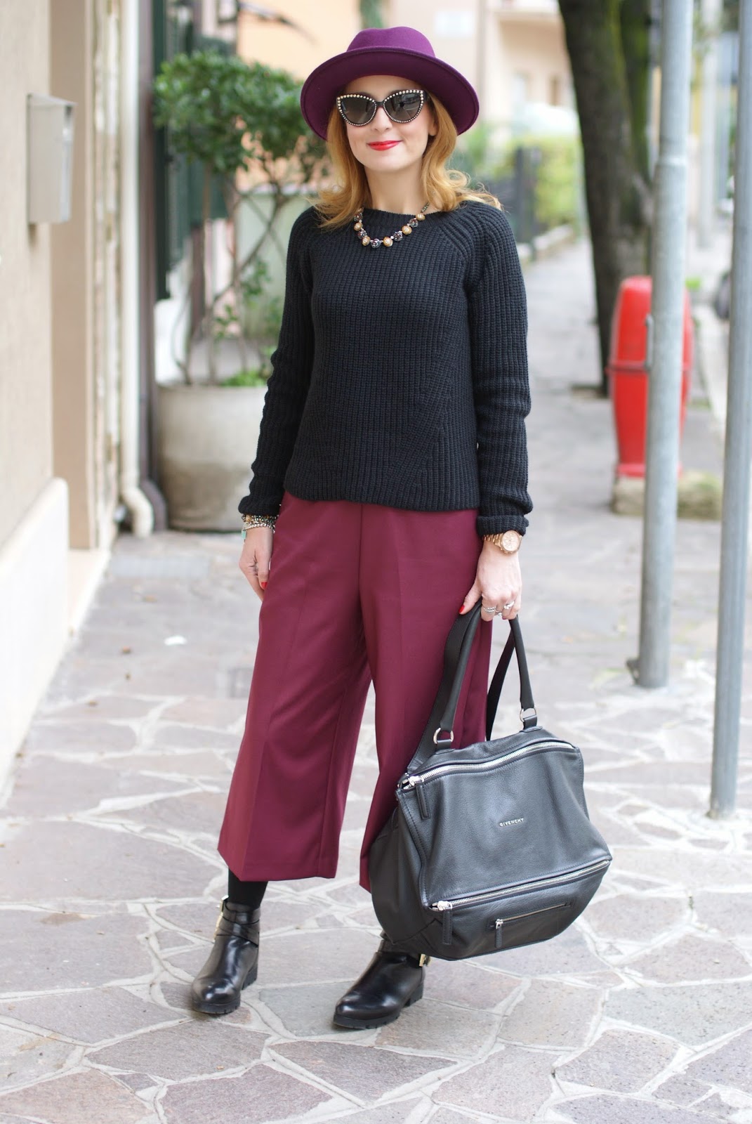 Ribbed knit sweater, Givenchy Pandora bag, Ecua-Andino hat, Fashion and Cookies, fashion blogger