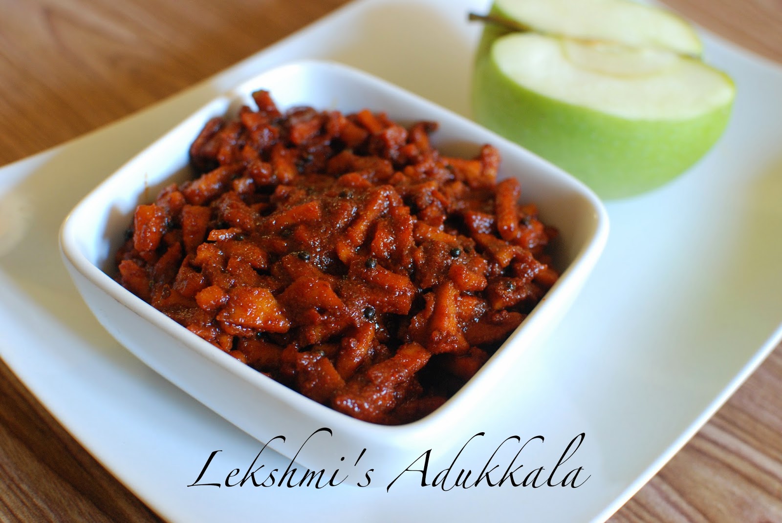 Lekshmi's Adukkala Apple Achar / Apple Pickle