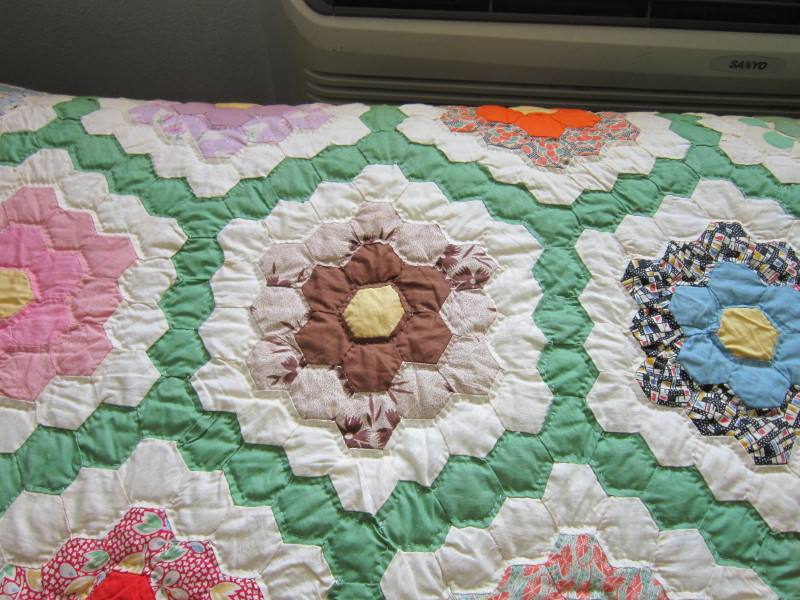 Missy's Homemaking Adventures Grandmother's Flower Garden Quilt