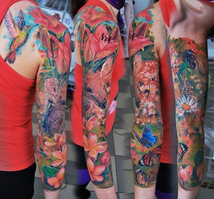 Timur+Lysenko - Najpiękniejsze tatuaże: kobiece rękawy