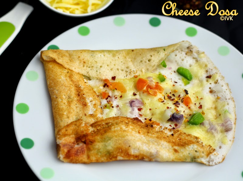 IndianVegKitchen Cheese Dosa Kids Friendly Tiffin Recipe