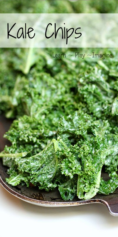 How to make the best kale chips ever.  Seriously, I make two batches of these for my kids, and they are gobbled up within minutes.