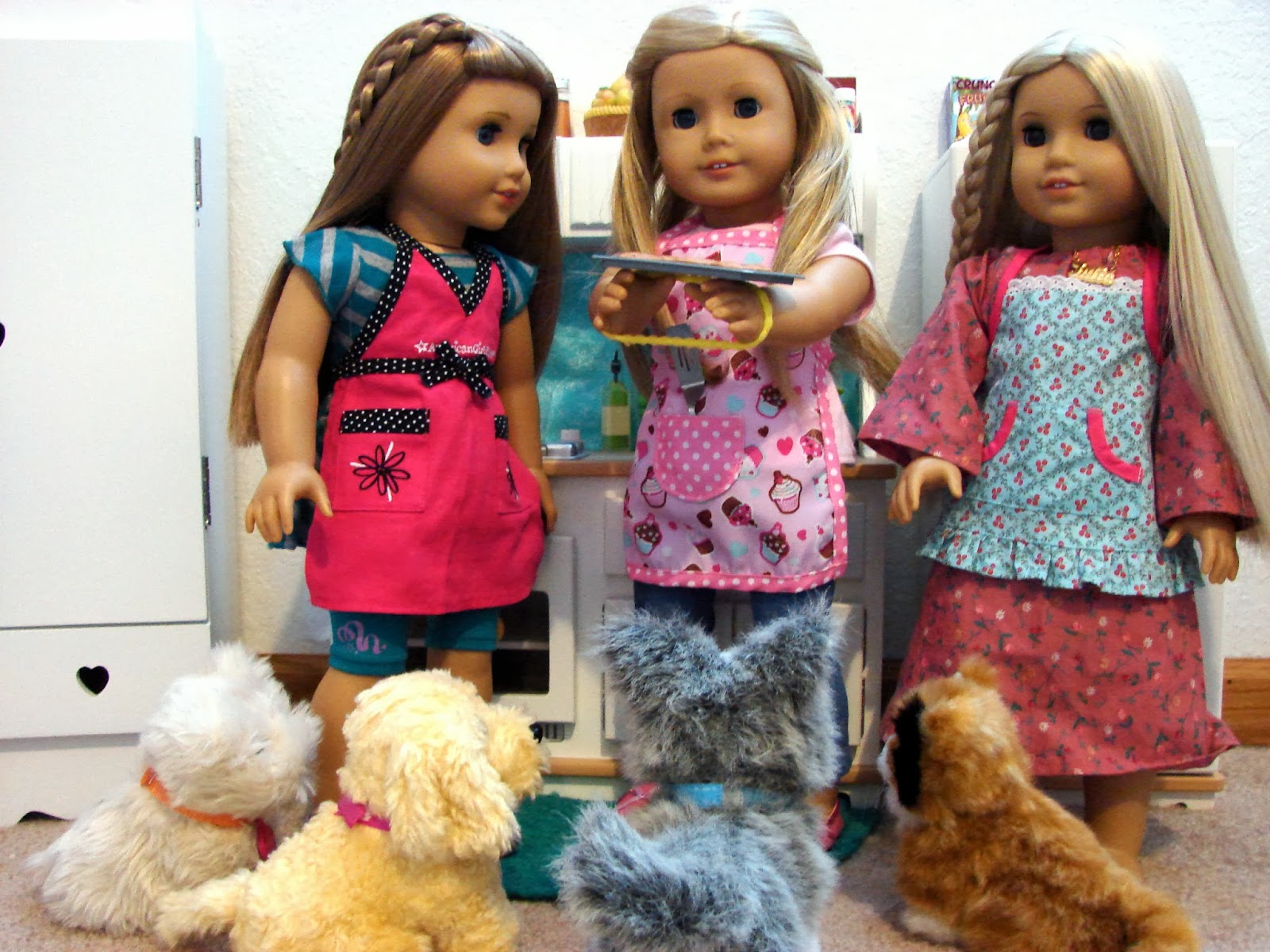 American Girl Doll Play Making Cookies!