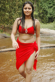Amrutha Valli wet showing cleavage navel and milky thighs3