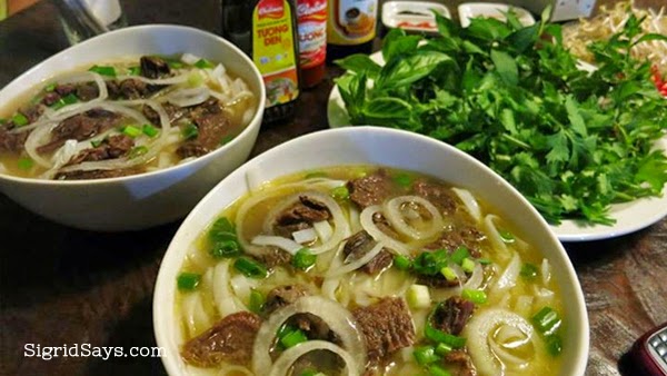 pho bo - Bacolod restaurants - Vietnamese cuisine - Rau Ram Vietnamese Cafe - Saigon Cafe Bacolod