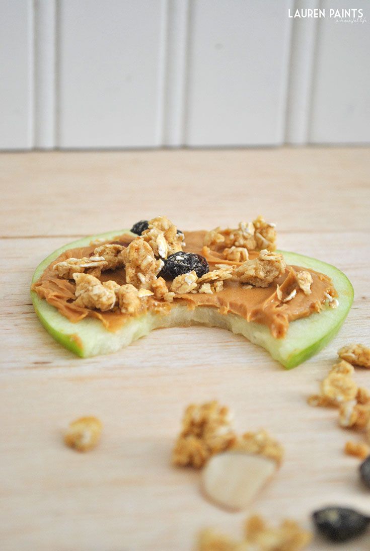 Apple, Peanut Butter, and Quaker® Simply Granola NoBake Cookies { An
