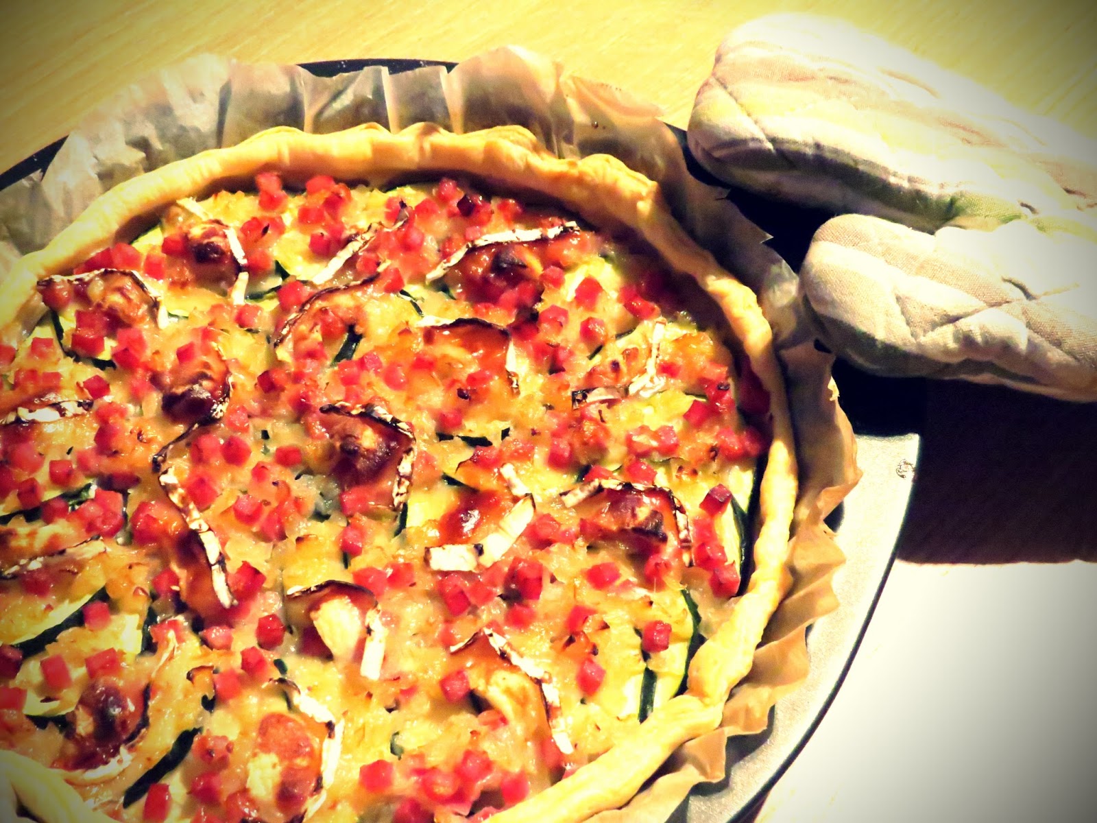 Tarte Courgettes Chevre Jambon Miel