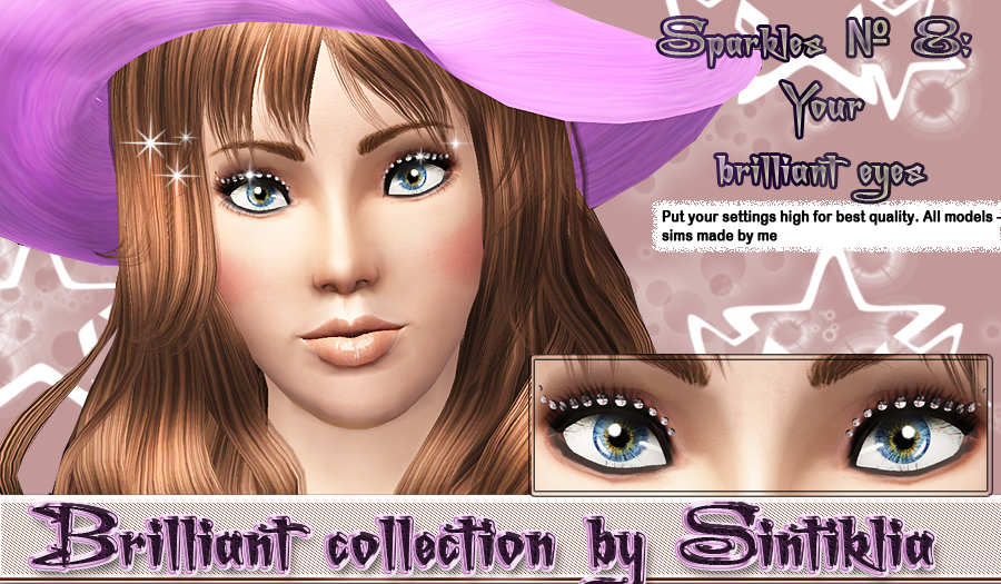 Brilliant collection sparkles for eyes for Sims 3
