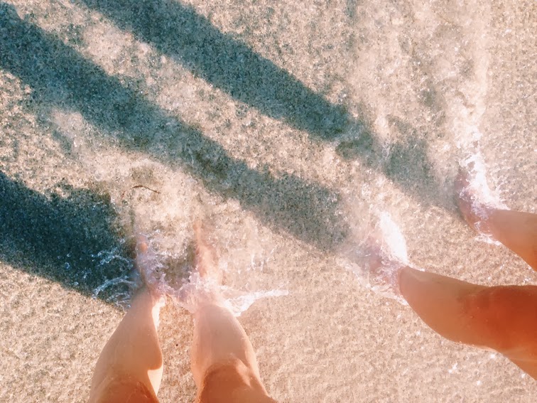Feet in water Miami Beach