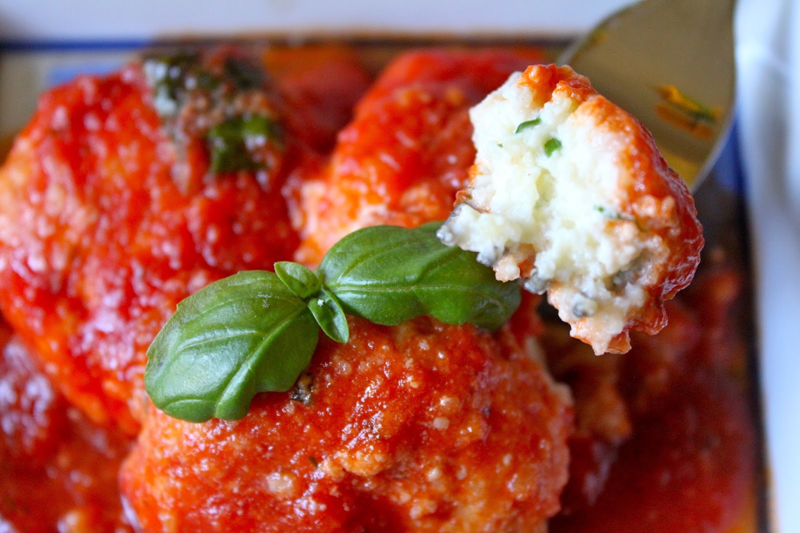 Ricotta Dumplings in Tomato Sauce (Gnudi al Sugo)