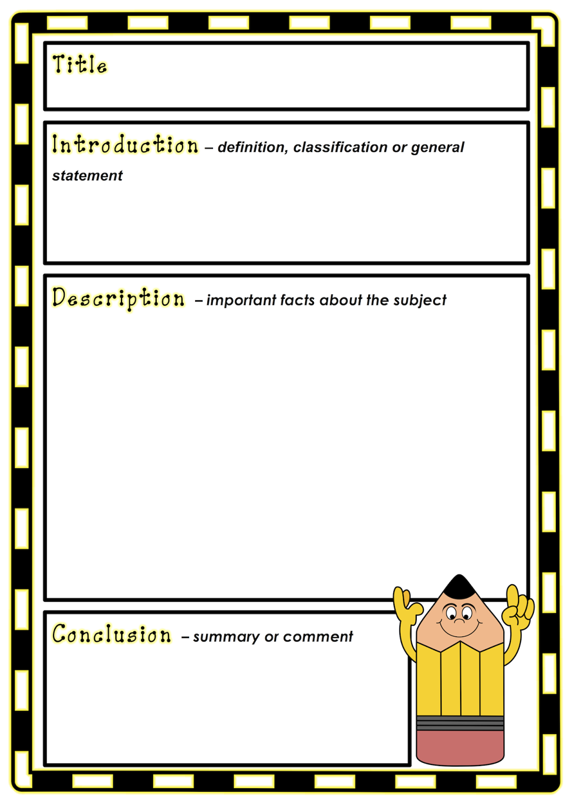 How to set up a book report image