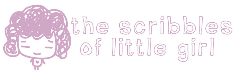 the scribbles of a little girl