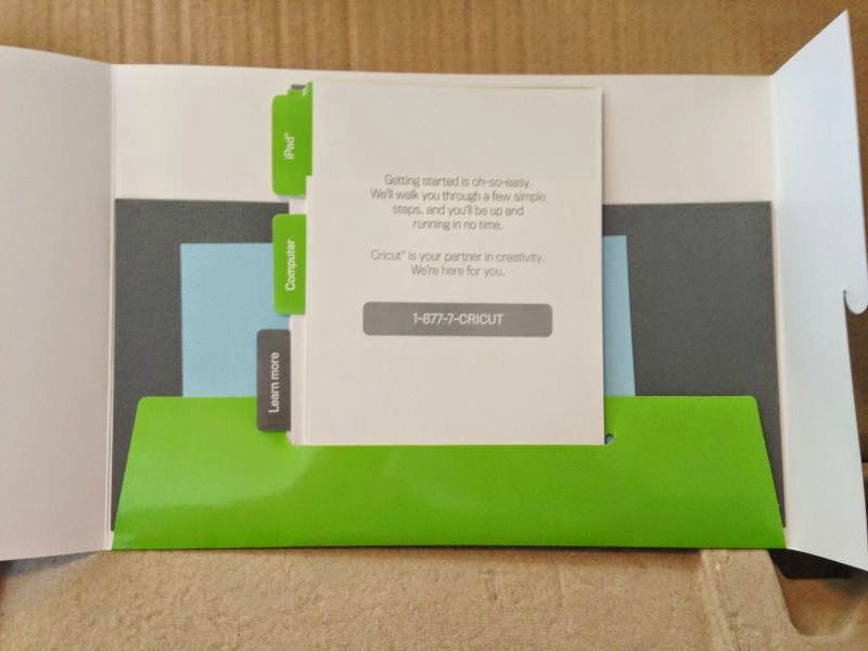 Cricut Explore Air Out of the Box - inside packet