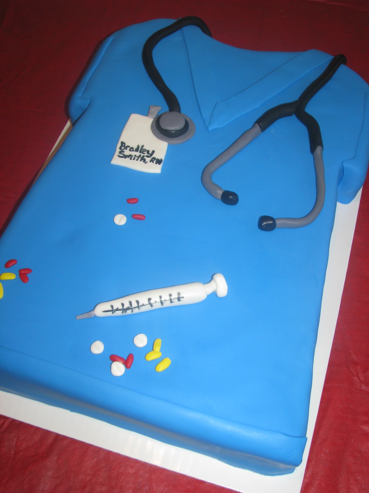 Bake me a Cake! Scrub top cake