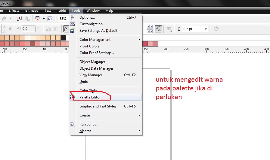 Design Grafis Gratis Membuat Sendiri Palette Di Coreldraw