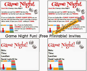 Game Night Fun plus Printable Invites! #HasbroGamingParty