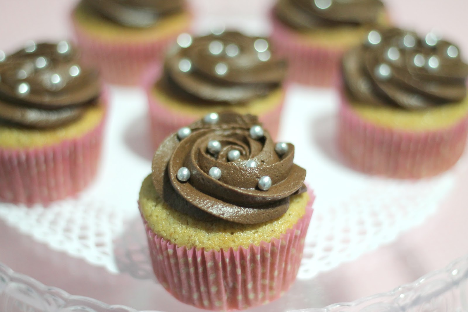 Cupcakes de chocolate y plátano (Banana and chocolate cupcakes) Las
