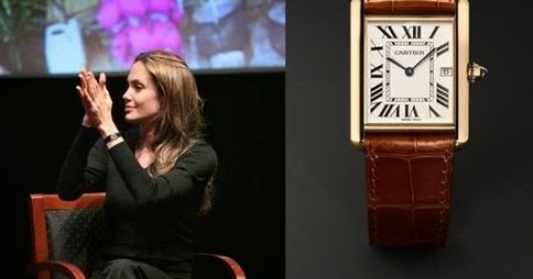 Angelina Jolie's Cartier Tank Louis Watch – DuJour