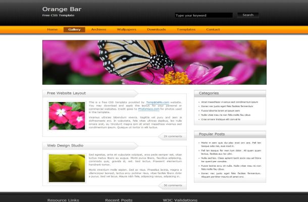 Free CSS Black Orange Business Website Template Free CSS Black Orange Business Website Template