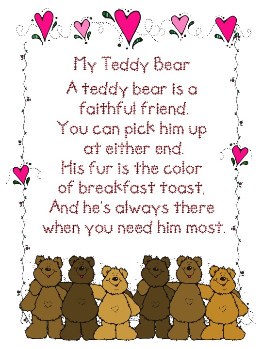 Teddy bear (poem) - YouTube