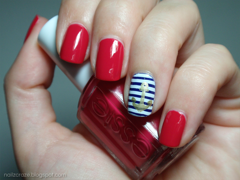 NOTD Navy Nails Nailz Craze