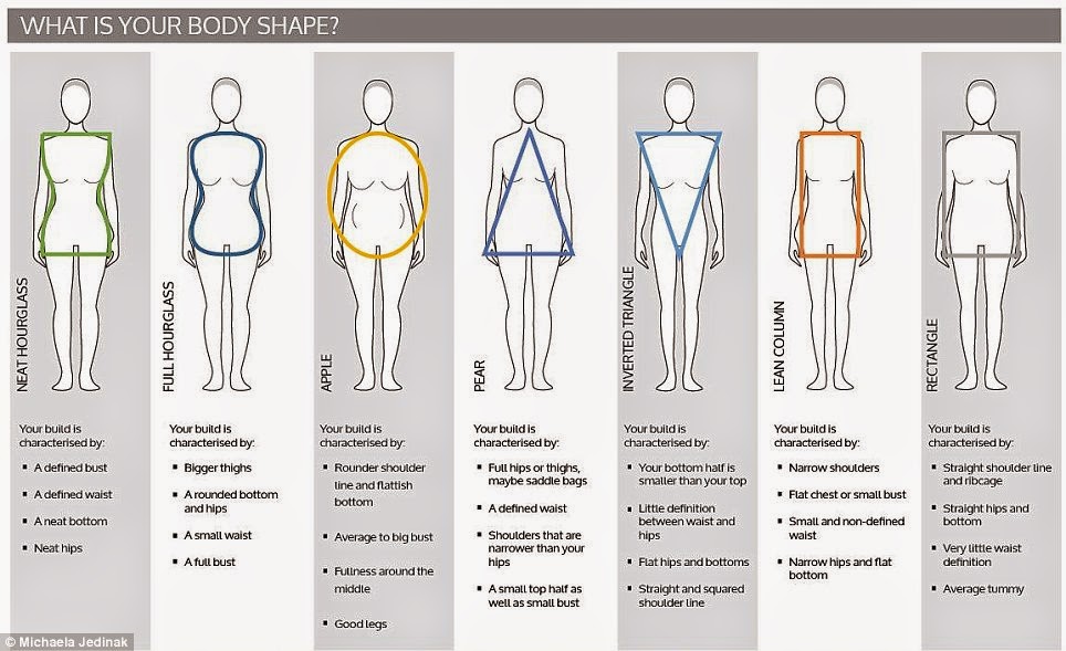 Female Body Shapes Chart