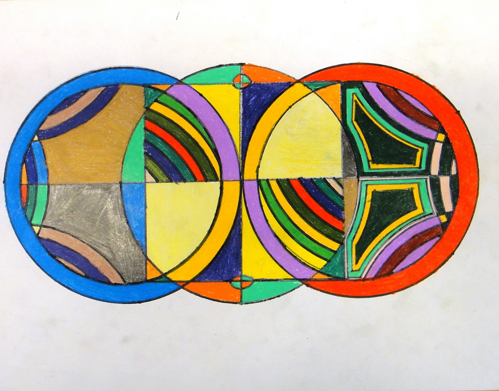 For the Love of Art 6th Grade Frank Stella Protractor Series Frank