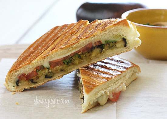 Eggplant Panini with Pesto eggplant panini with tomato mozzarella and pesto Eggplant Panini with Pesto