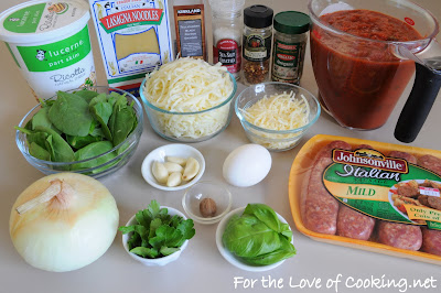 Italian Sausage and Spinach Lasagna