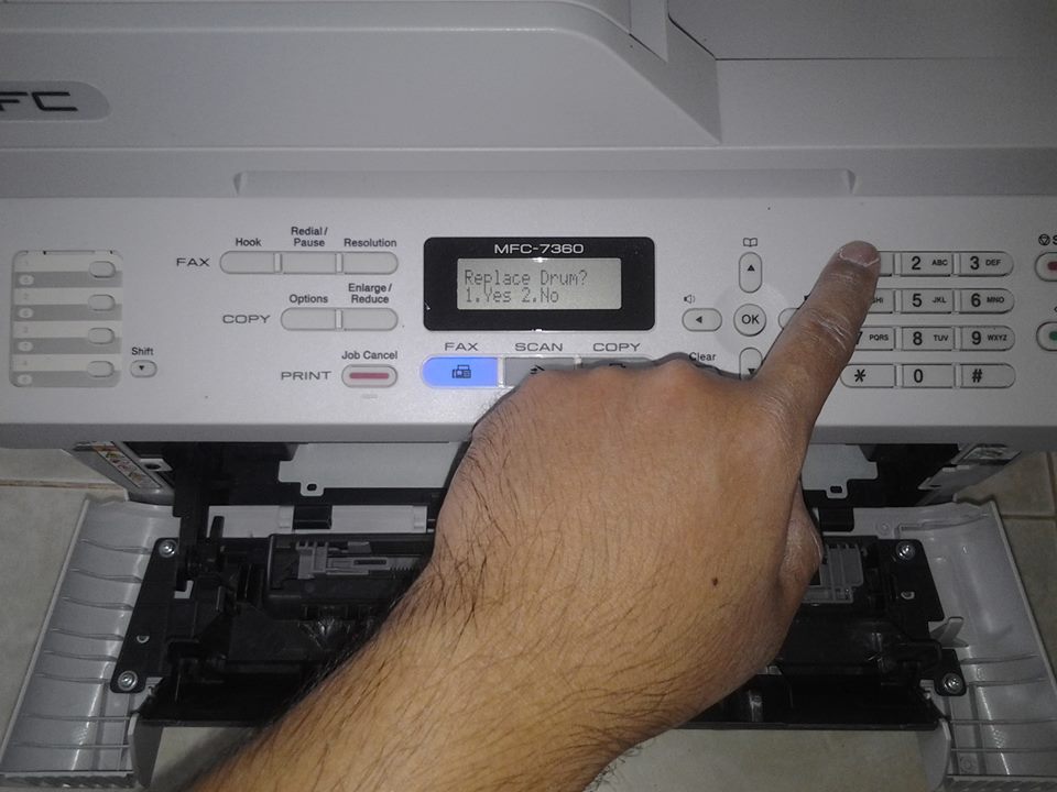 devWorks: เปลี่ยน drum (ดรัม - ลูกดรัม) Brother MFC-7360
