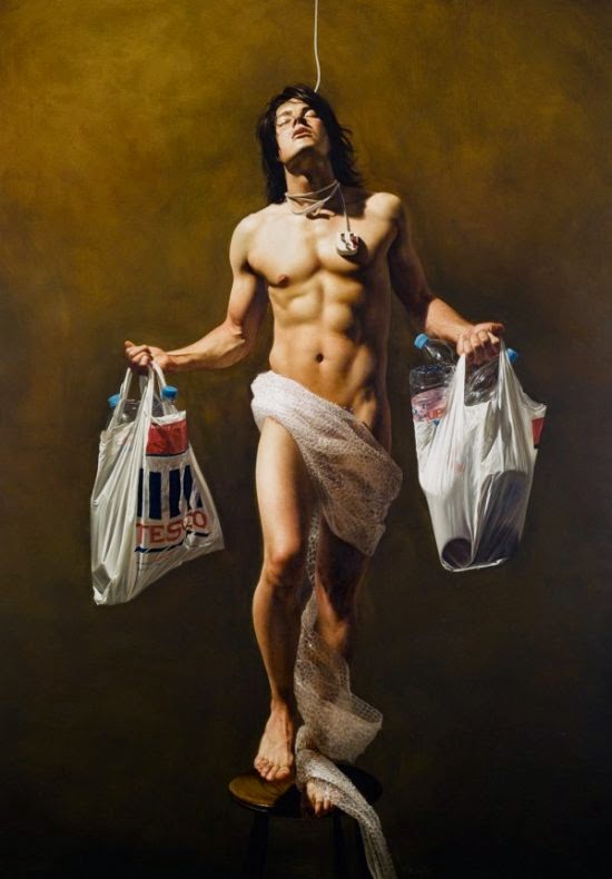 As pinturas hiper-realistas com estilo clássico e temas modernos de Mitch Griffiths Mitch Griffiths pinturas hiper-realistas estilos clássicos com temas modernos crítica social