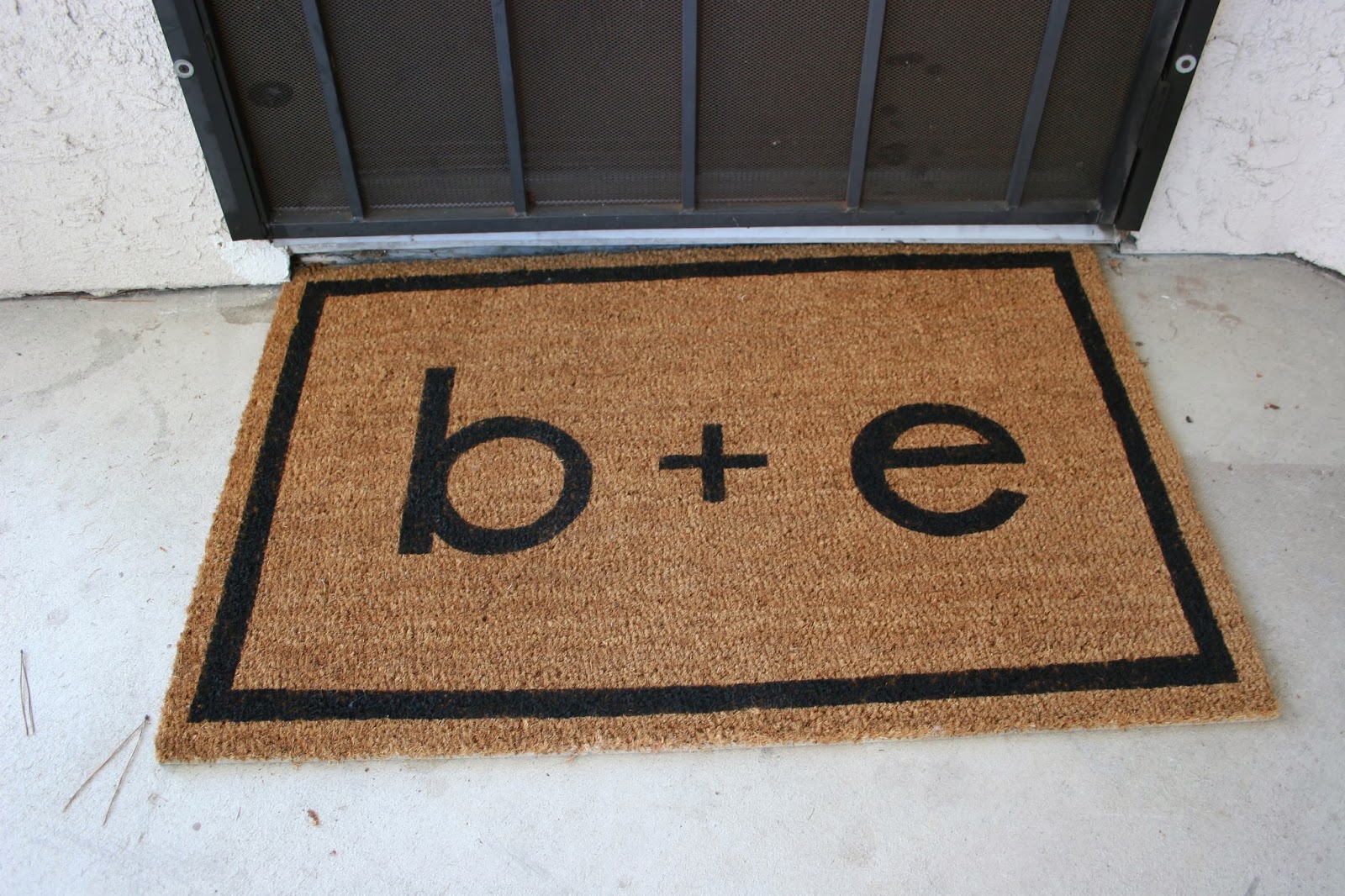 Just A Darling Life diy. personalized doormat