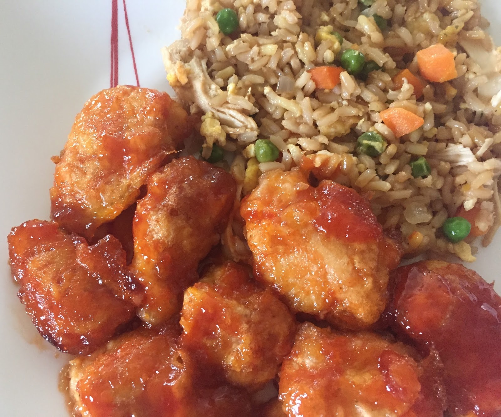 Living on Cloud Nine BAKED SWEET AND SOUR CHICKEN and FRIED RICE