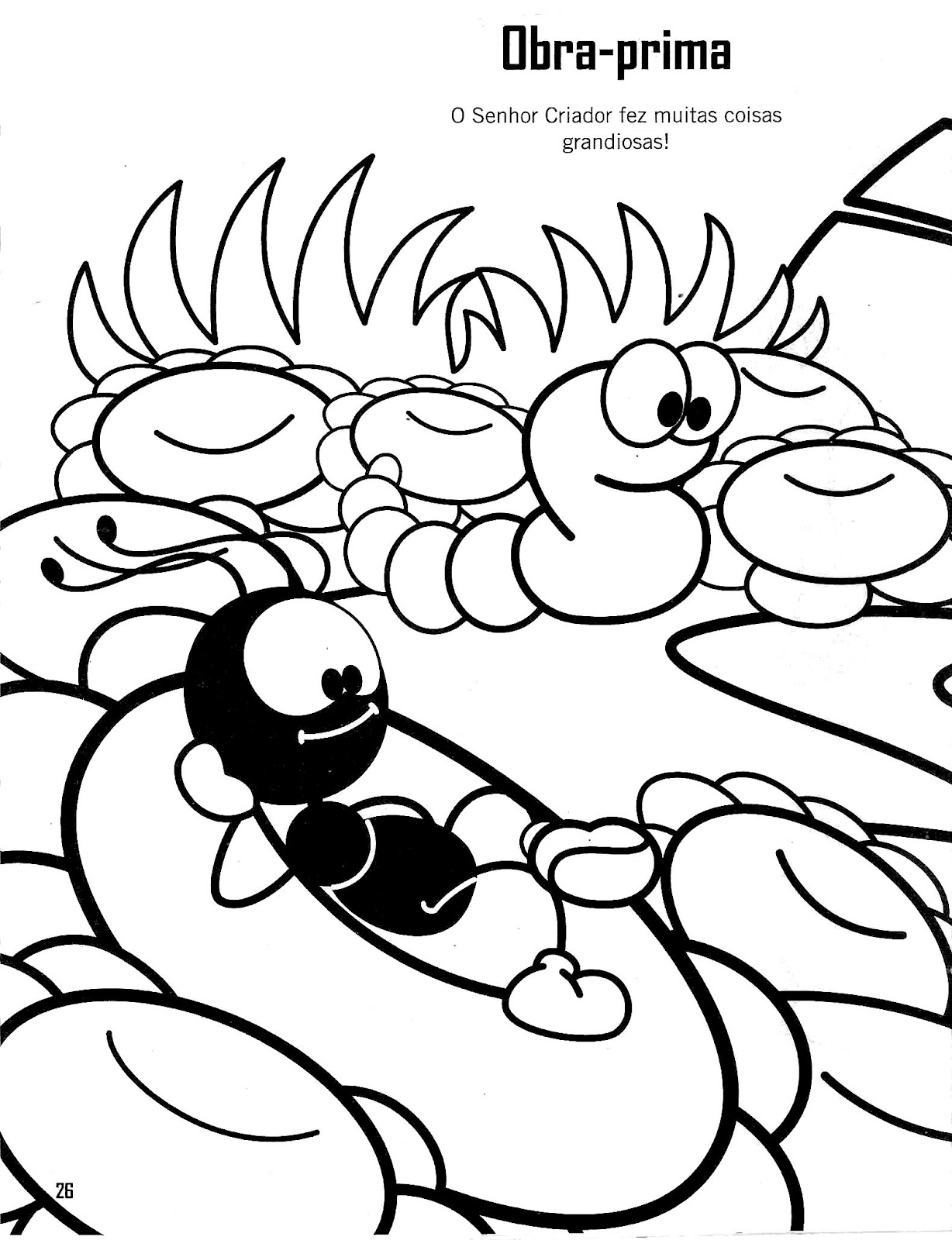 Apascentar os Pequeninos Smilinguido p/ Colorir