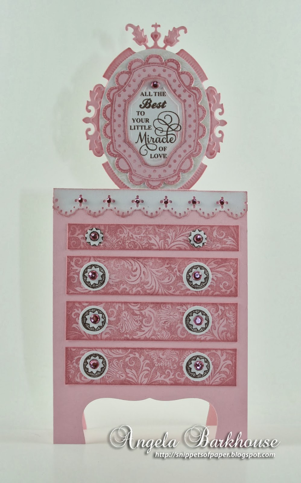 Snippets of Paper Baby Dresser JustRite Papercraft's Bundle Of Joy