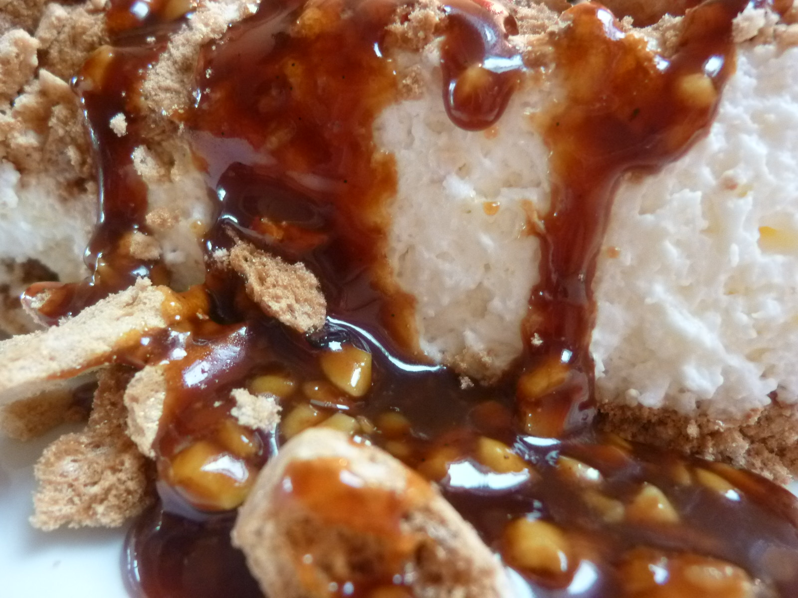 Coconut Vanilla Sugar Espresso Meringue Torte with Hazelnut Vanilla