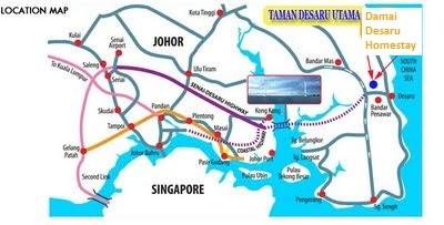Homestay Damai Bandar Penawar: Location / Map