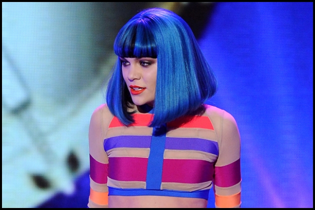 Jessie J Rocks Blue Hair on the Cover of Glamour Magazine - wide 7